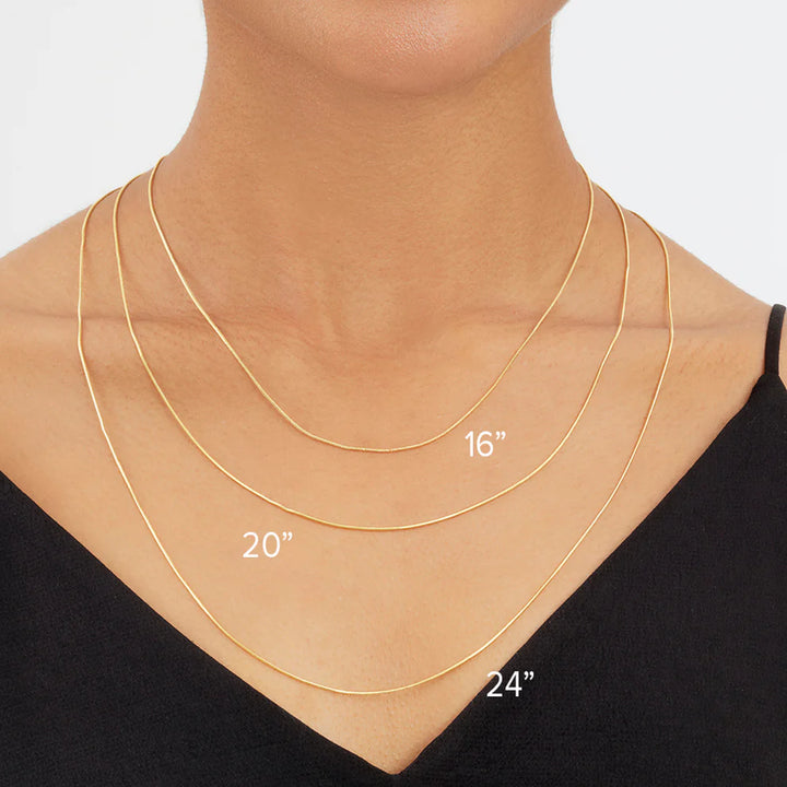 Sterling Forever Adjustable Snake Chain