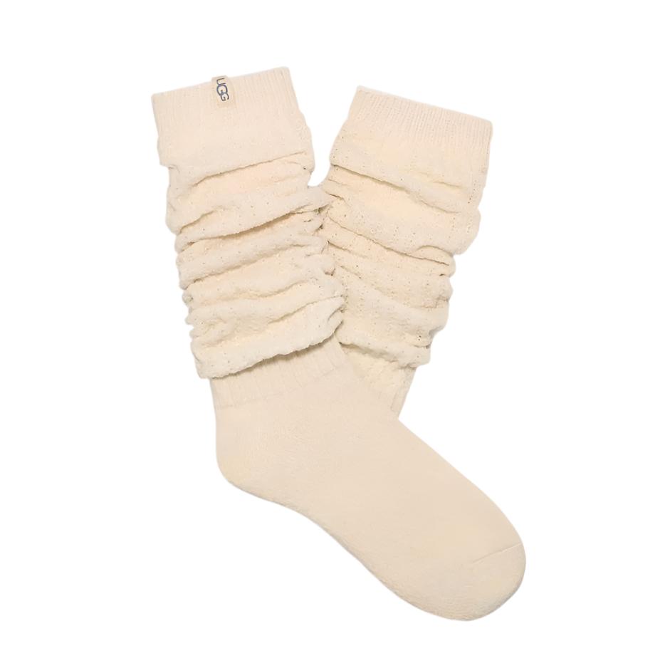 UGG クリーム色 ソックス OS UGG Clarice Tall Slouchy Socks – Baehr Feet Shoe Boutique