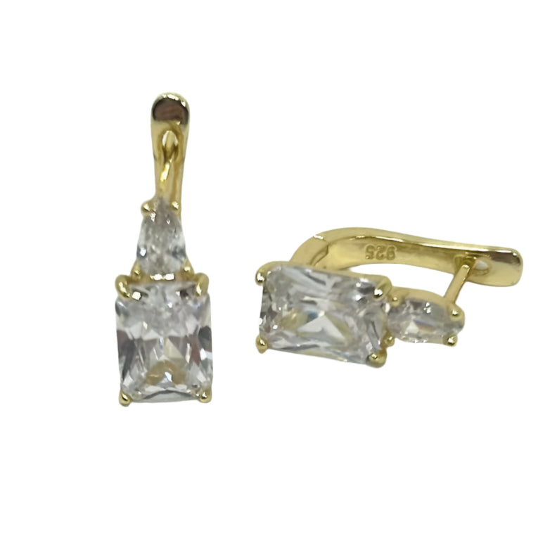 Good Feelings Double Studded Hoop Earring