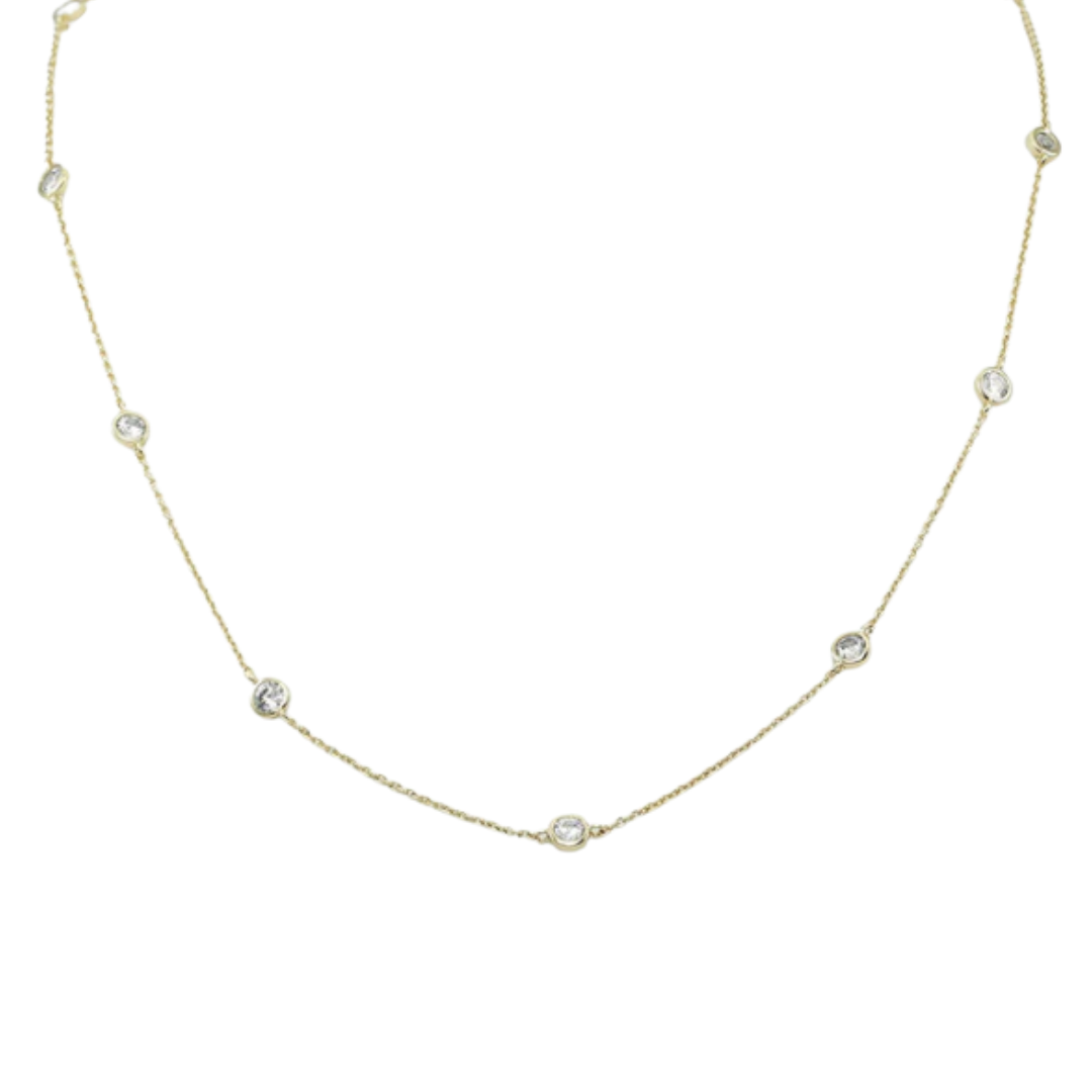 Silver Houston Link & Chain Gold Necklace