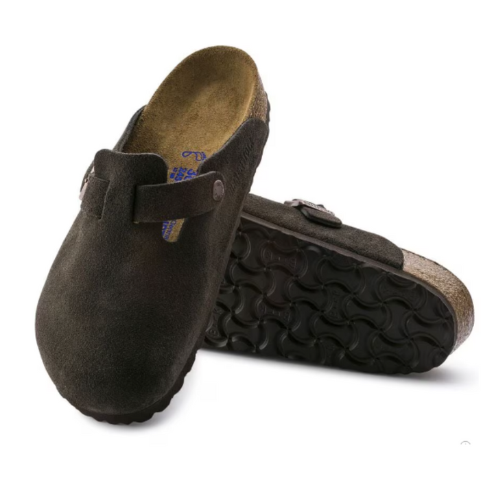 Birkenstock Boston Soft Footbed Mocha Suede