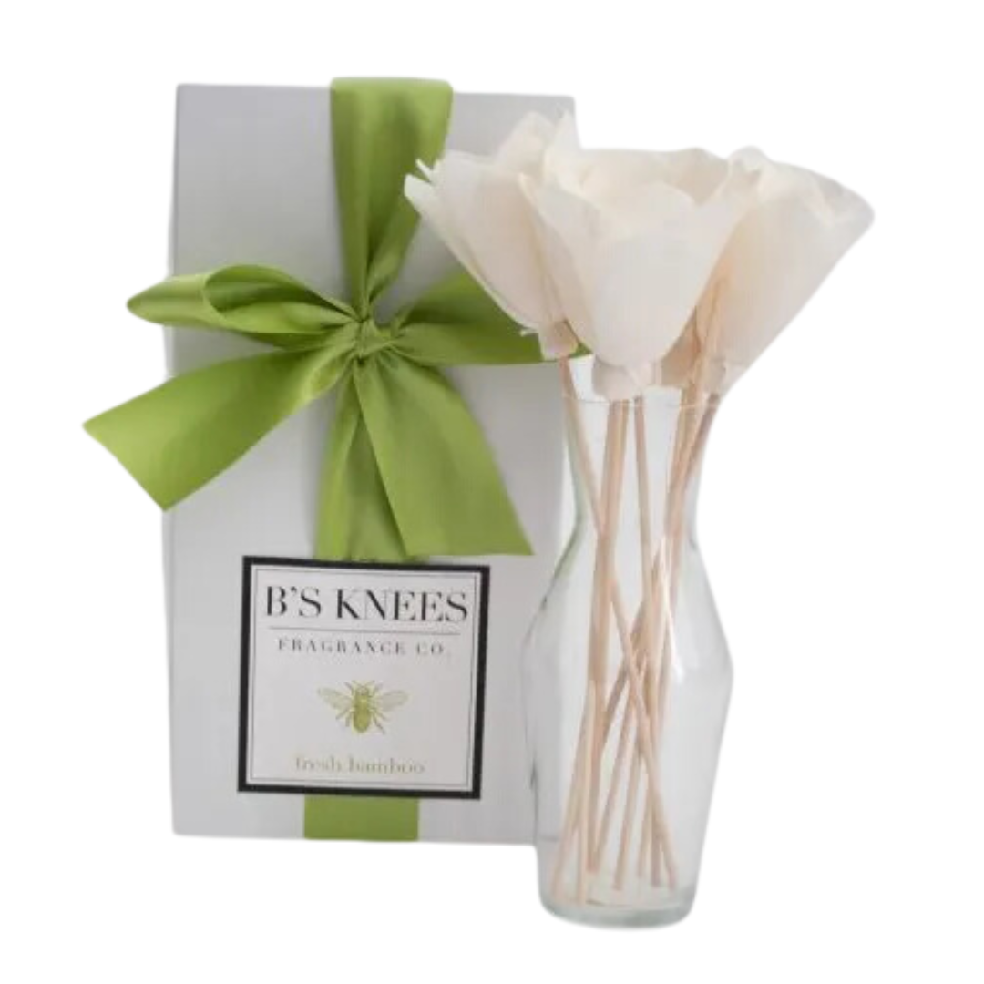 B's Knees Natural Reed Diffuser Set Bamboo