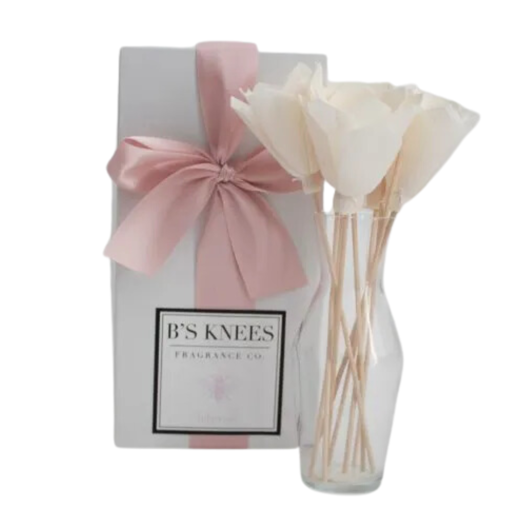 B's Knees Natural Reed Diffuser Set Tuberose