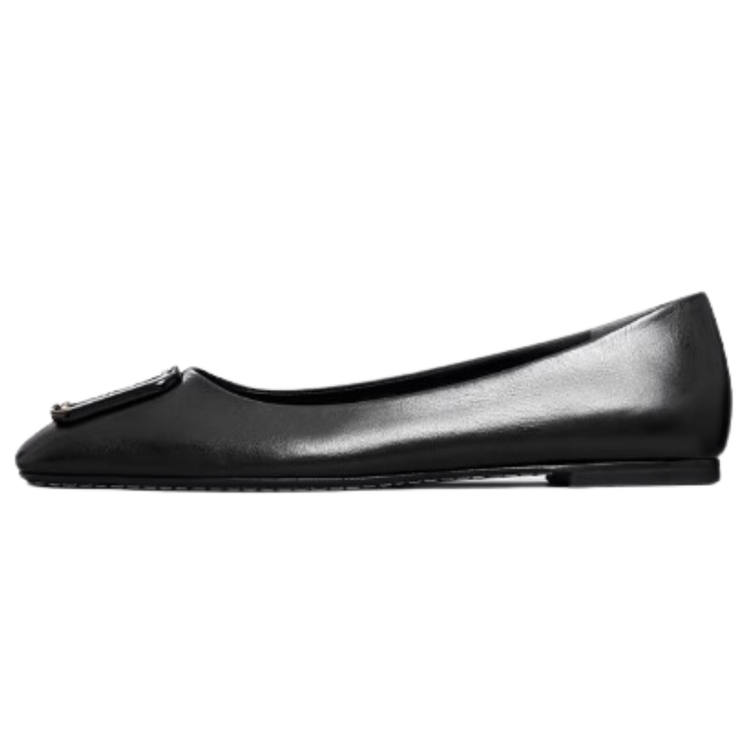 Tory burch black flats sales
