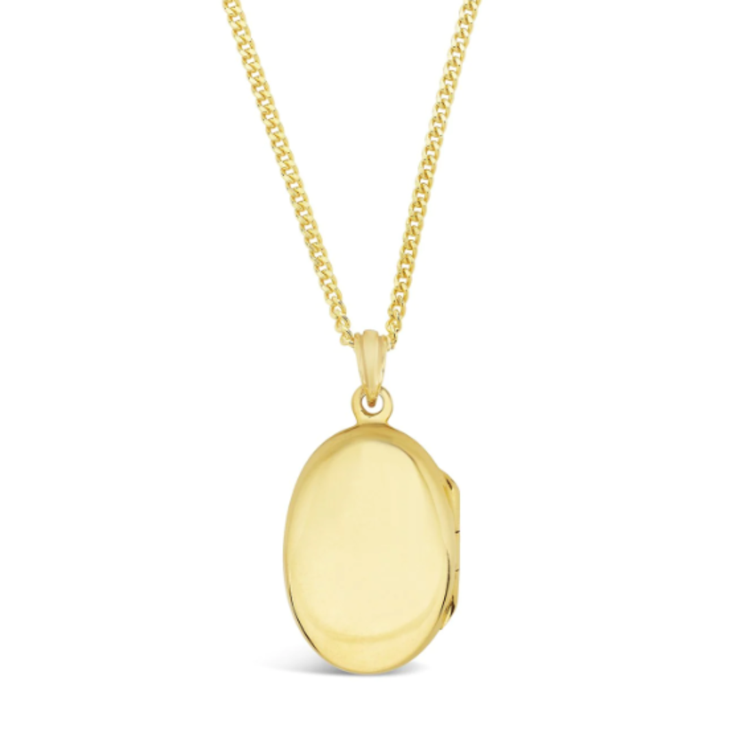 Sterling Forever Oval Locket Necklace