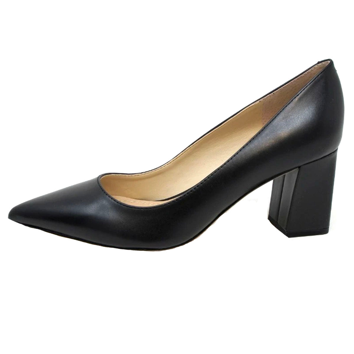 Marc Fisher Zala Block Heel Pointy Toe Pump, 7 / Black