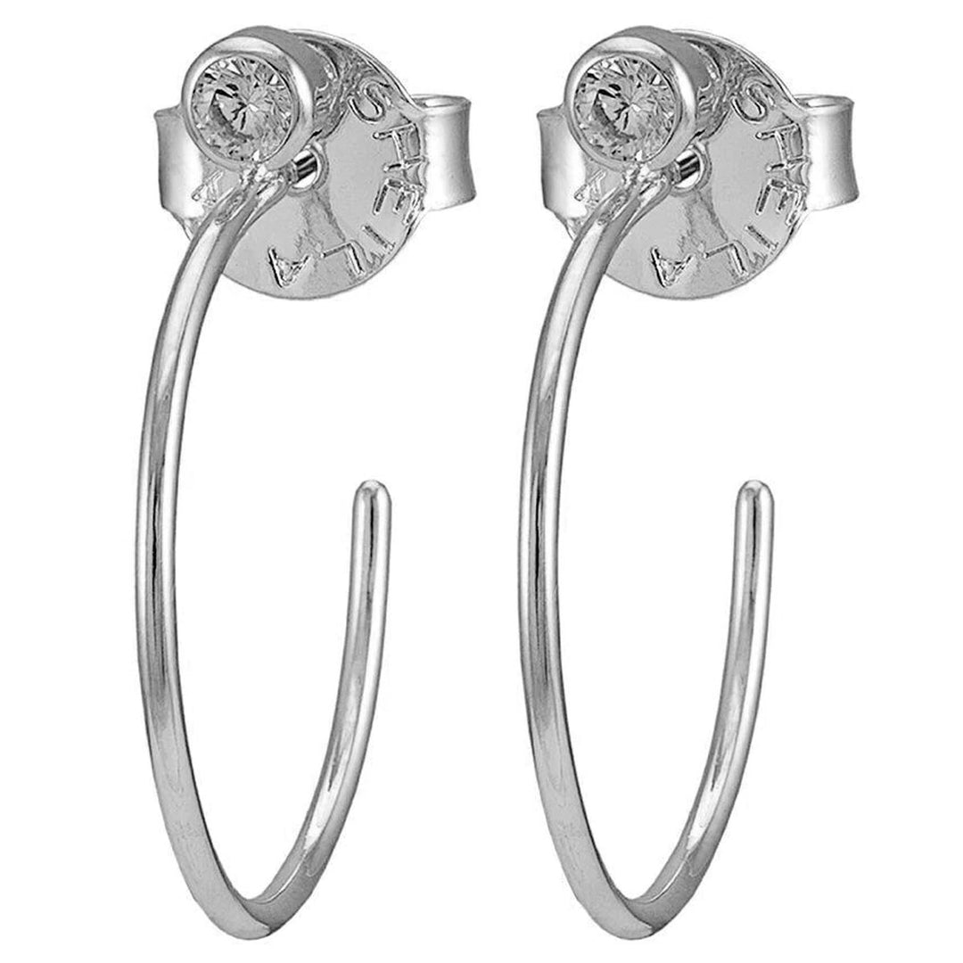 Sheila Fajl Small Sima Hoops Silver
