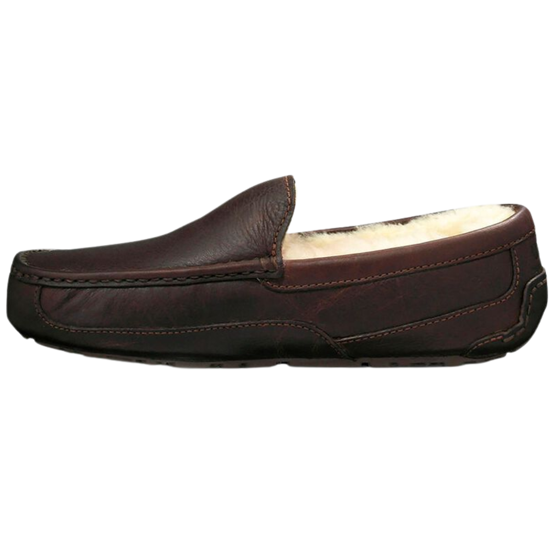 Men's ascot leather ugg slippers deals