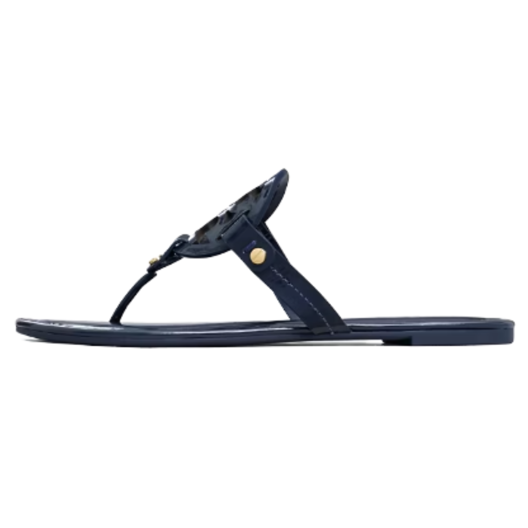 Tory burch navy miller sandals outlet