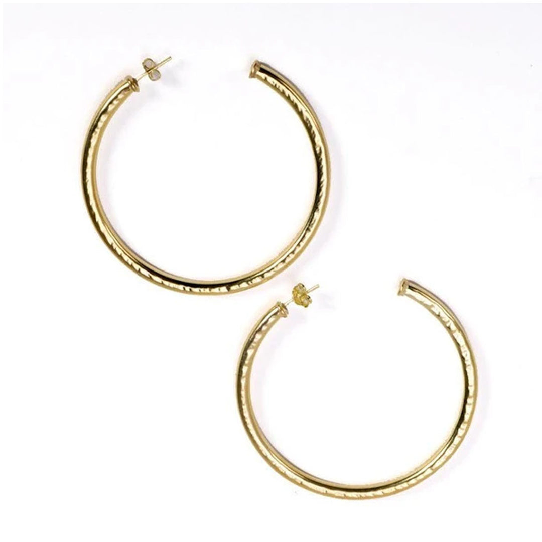 Sheila Fajl Everybody's Favorite Hammered Round Polished Gold