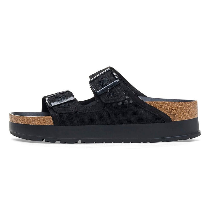 Papillio by Birkenstock Arizona Flex Platform Black Mesh