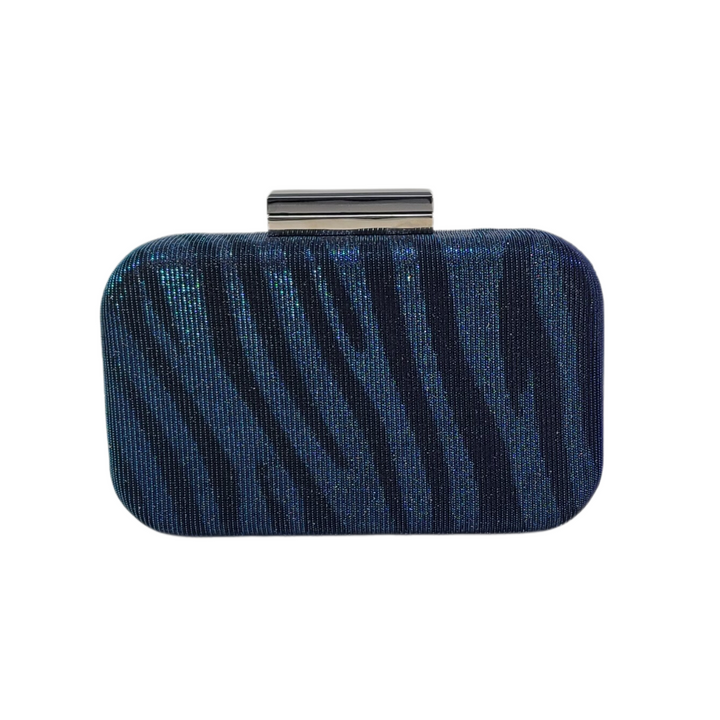 42 Gold Clutch Navy Stripe