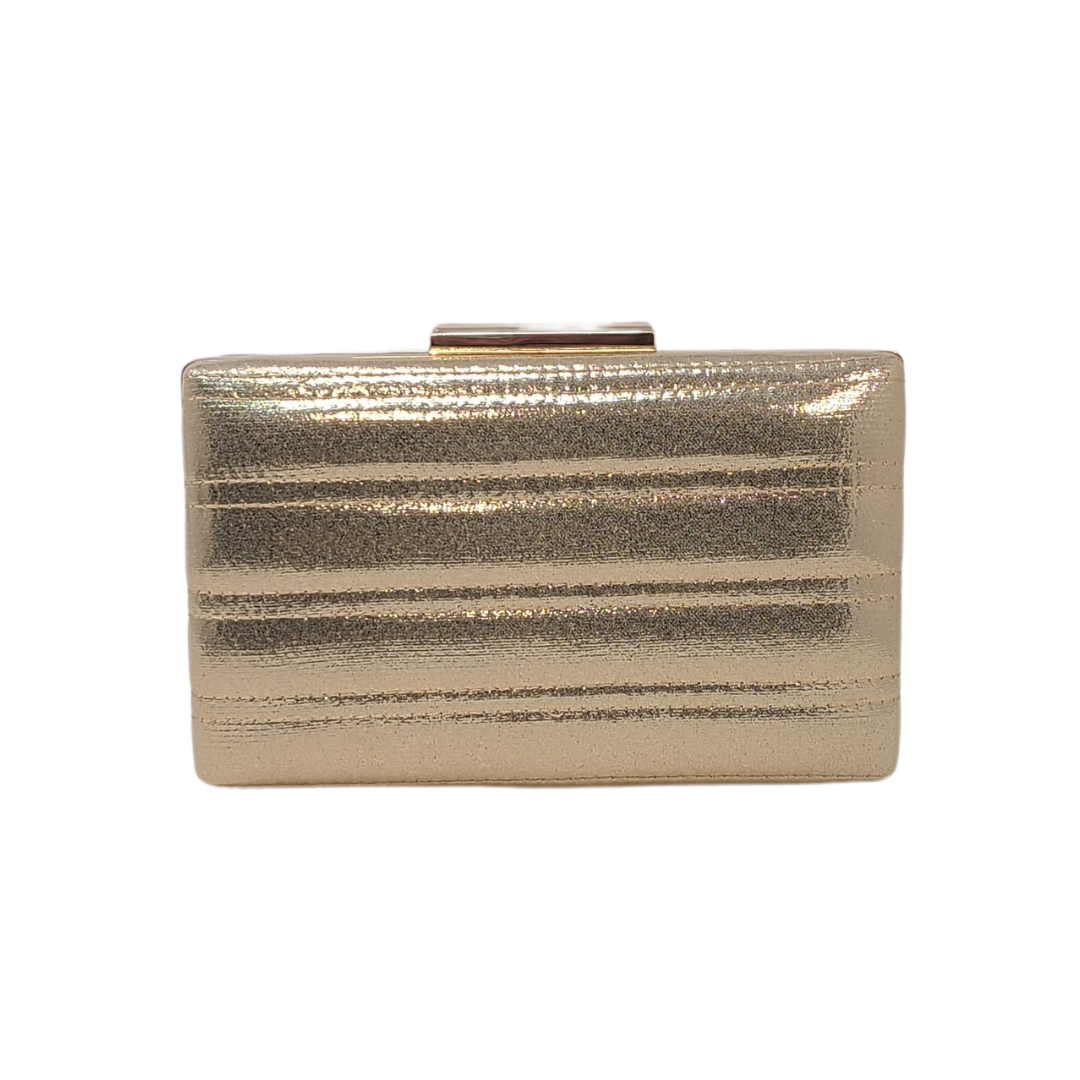 42 Gold Clutch Metallic Gold