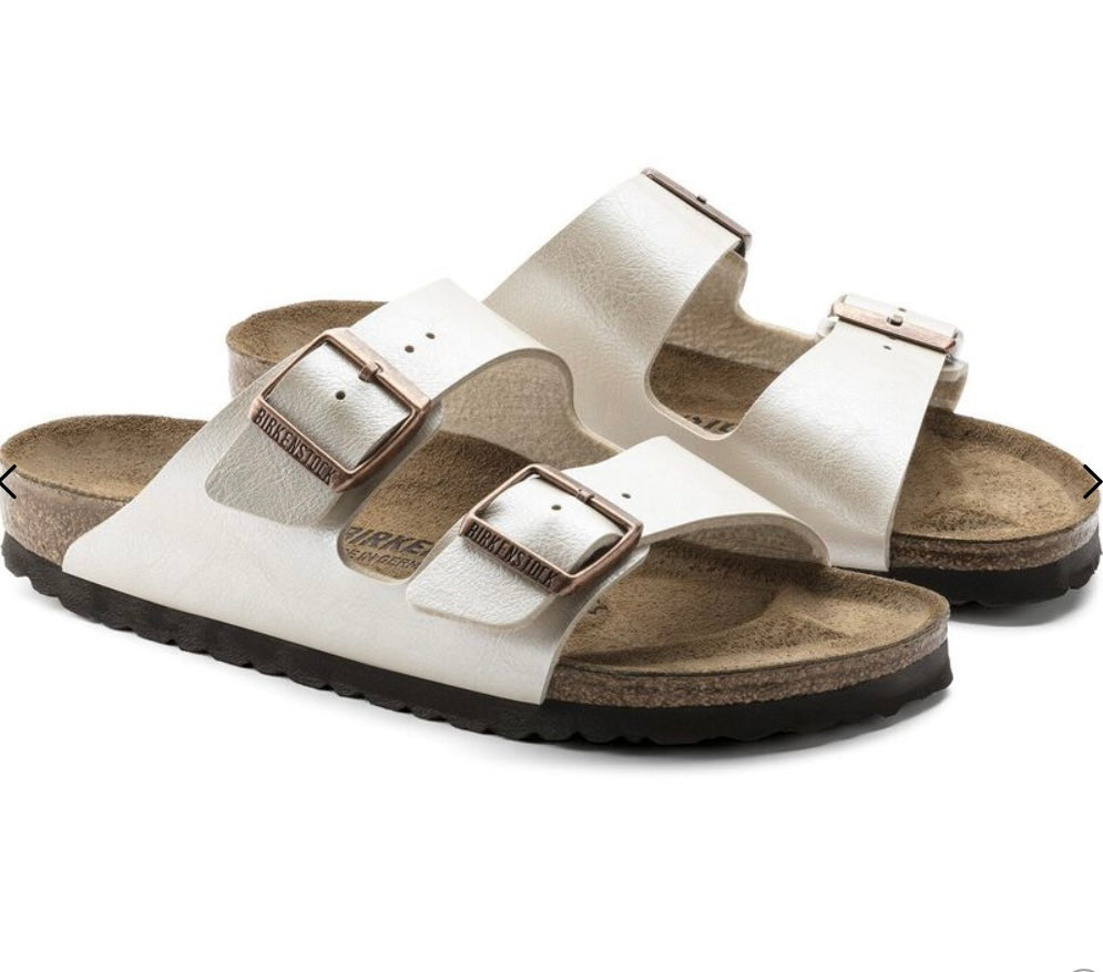 Birkenstock Arizona Big Buckle Graceful Pearl White