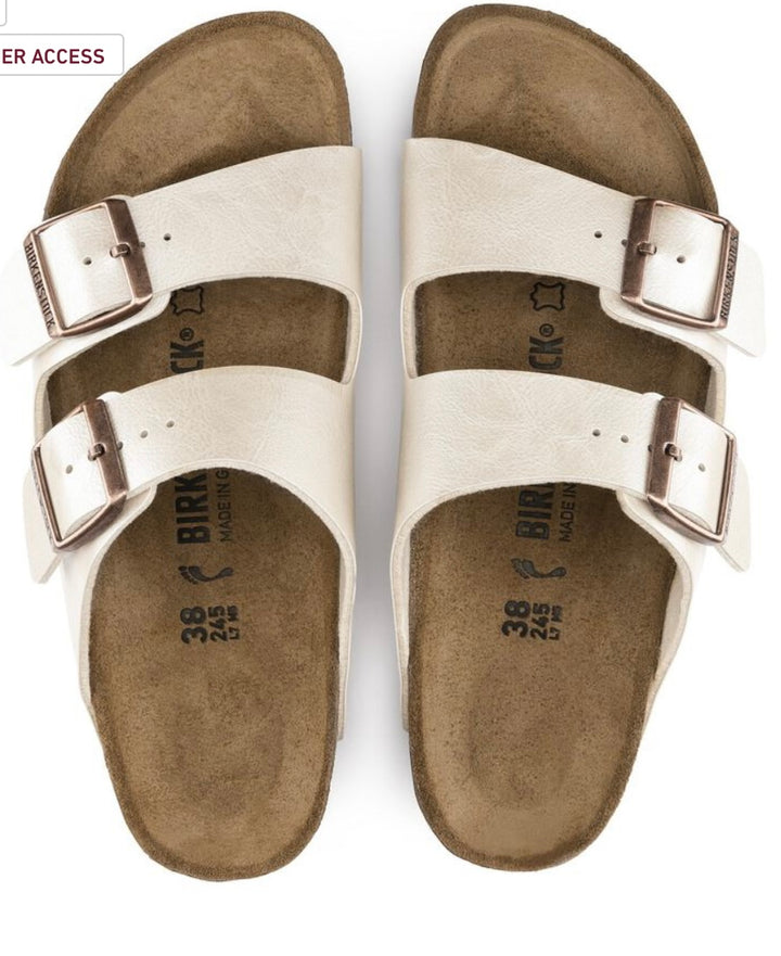 Birkenstock Arizona Big Buckle Graceful Pearl White