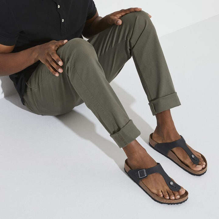 Birkenstock Gizeh Black Oiled Leather