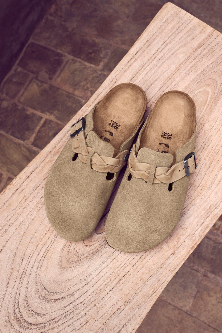 Birkenstock Boston Braided Suede