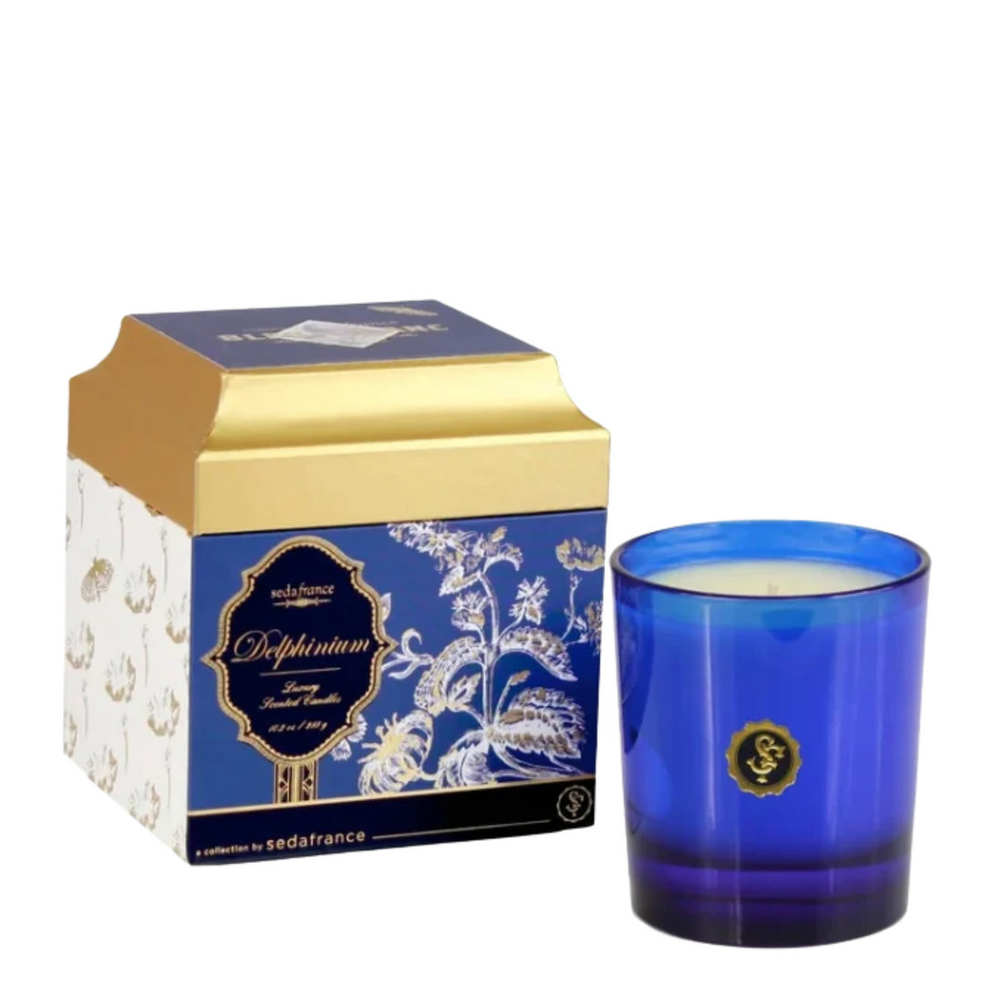 Seda France Delphinium Bleu et Blanc Boxed Candle