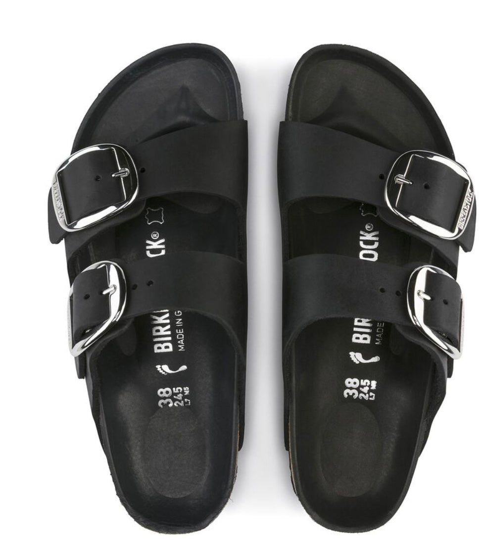 Birkenstock Arizona Big Buckle Black Leather