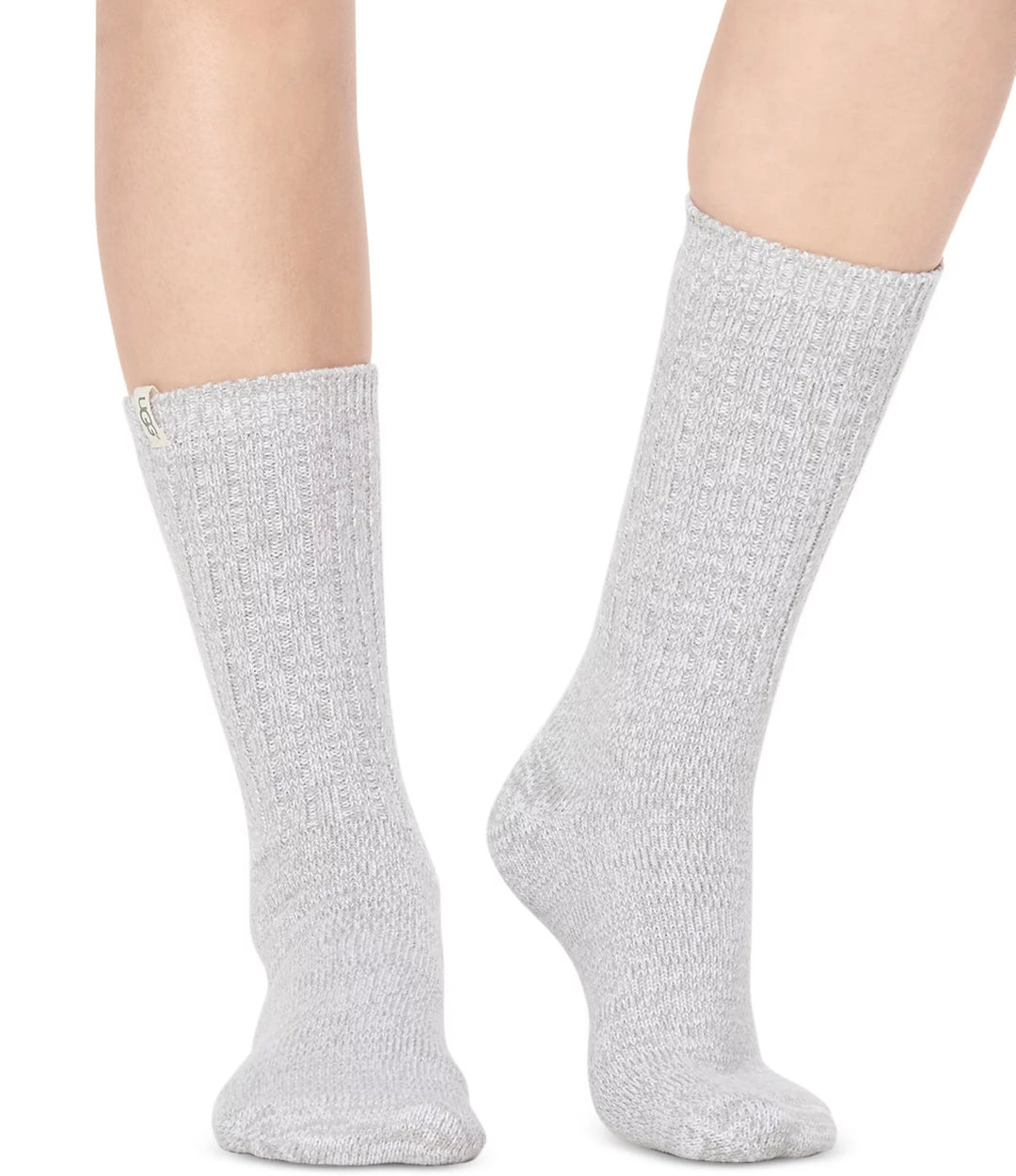 UGG Rib Knit Slouchy Crew Sock Seal