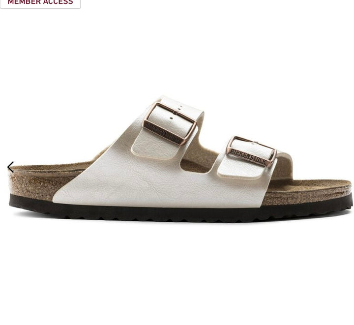 Birkenstock Arizona Big Buckle Graceful Pearl White