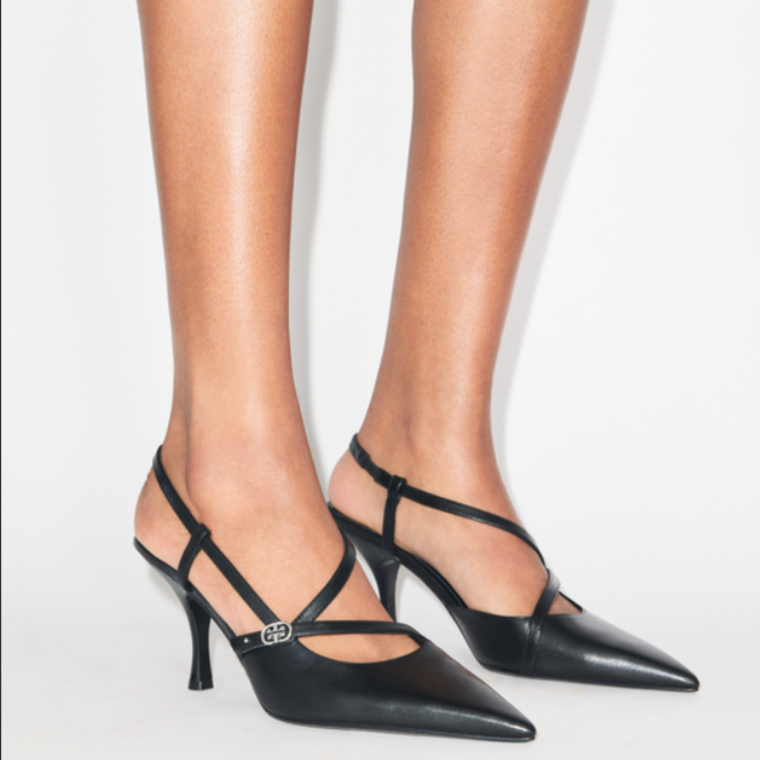 Tory Burch Double T Buckle Strap Pump 75mm