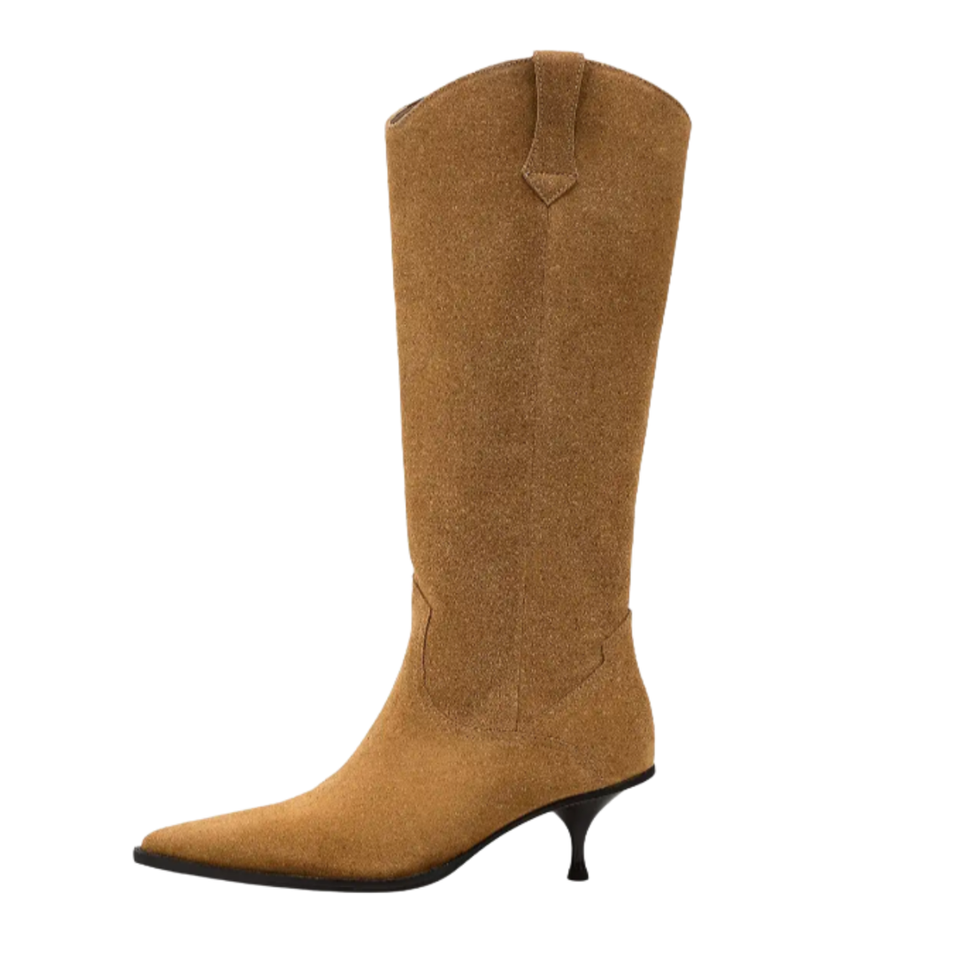 Free People Daisy Slouch Kitten Heel Boot