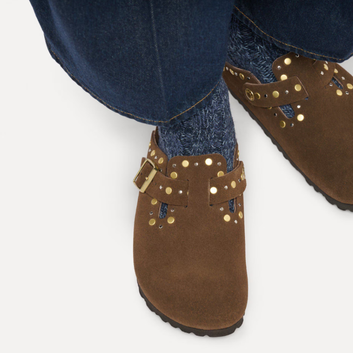 Birkenstock Boston Rivet Suede