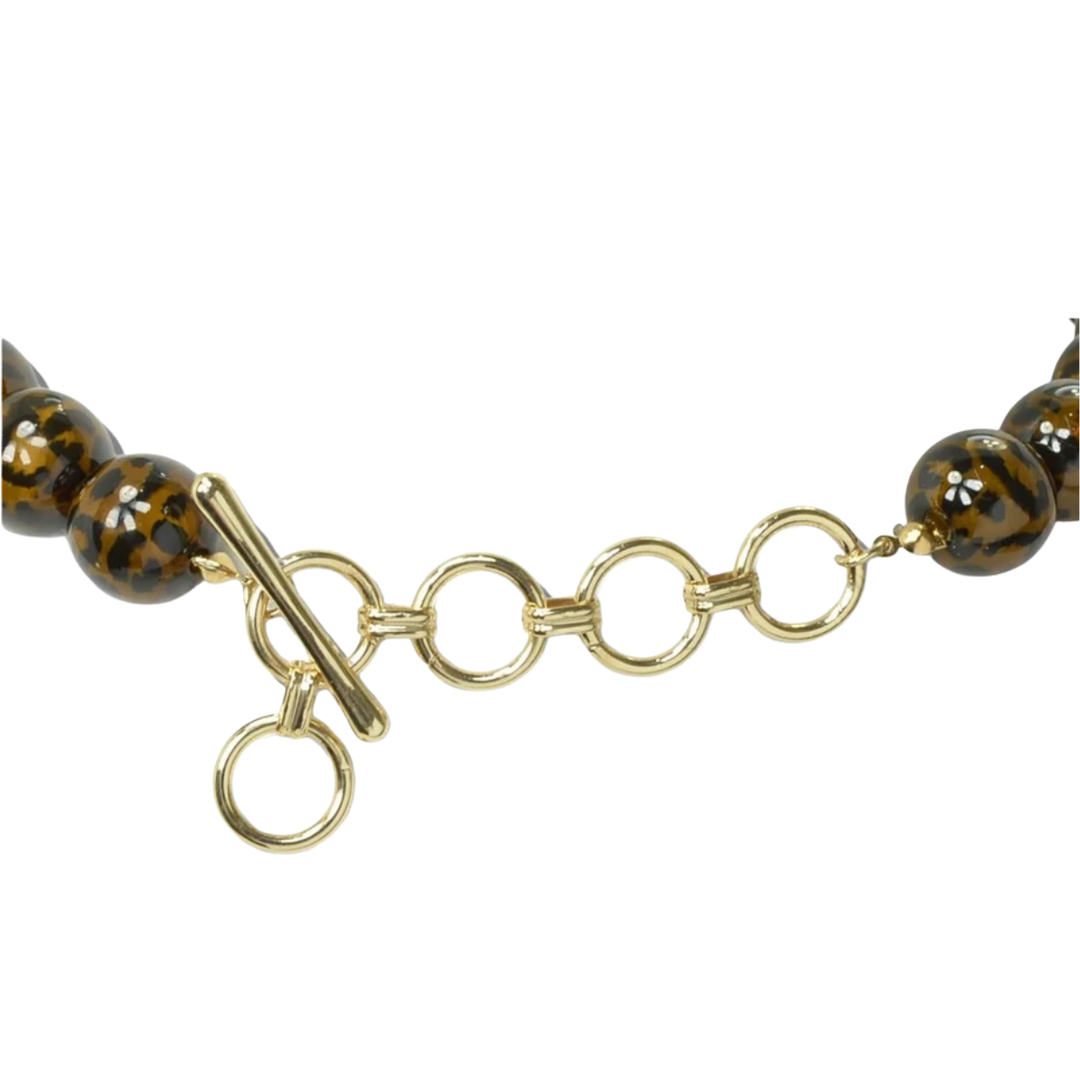 Good Feelings Chunky Spotted Beaded Necklace