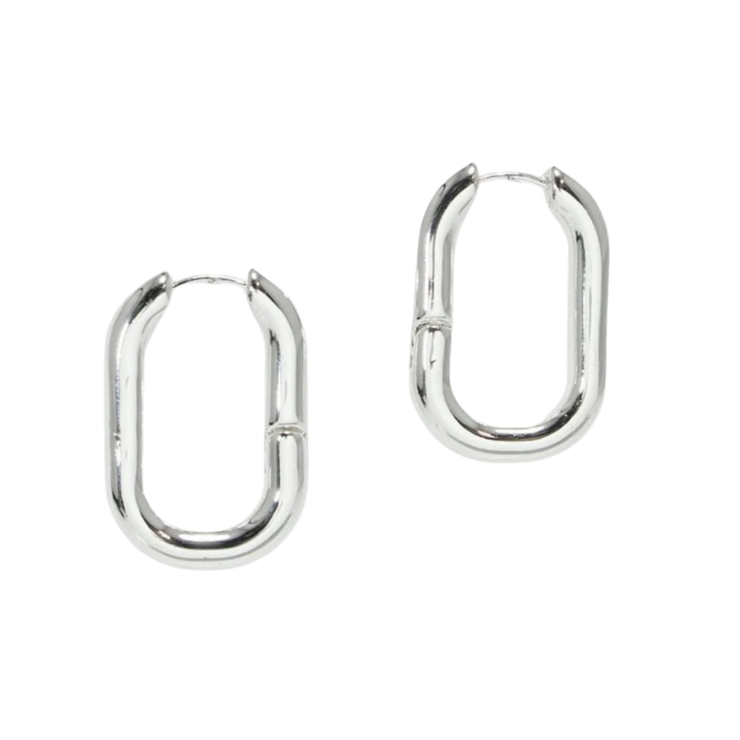 Good Feelings Geometric Metal Hoop Earring