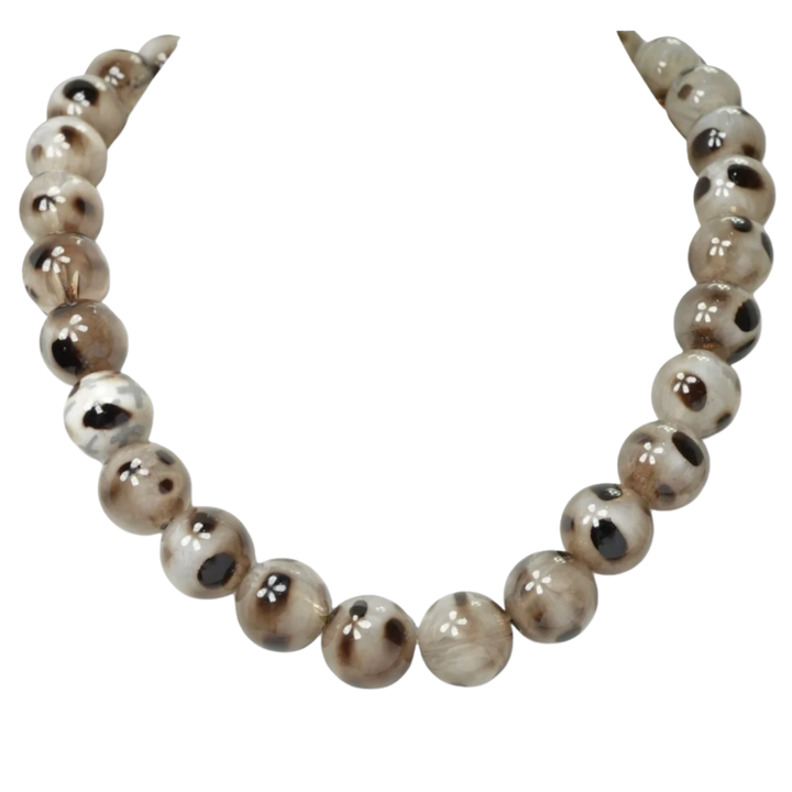Good Feelings Chunky Spotted Beaded Necklace