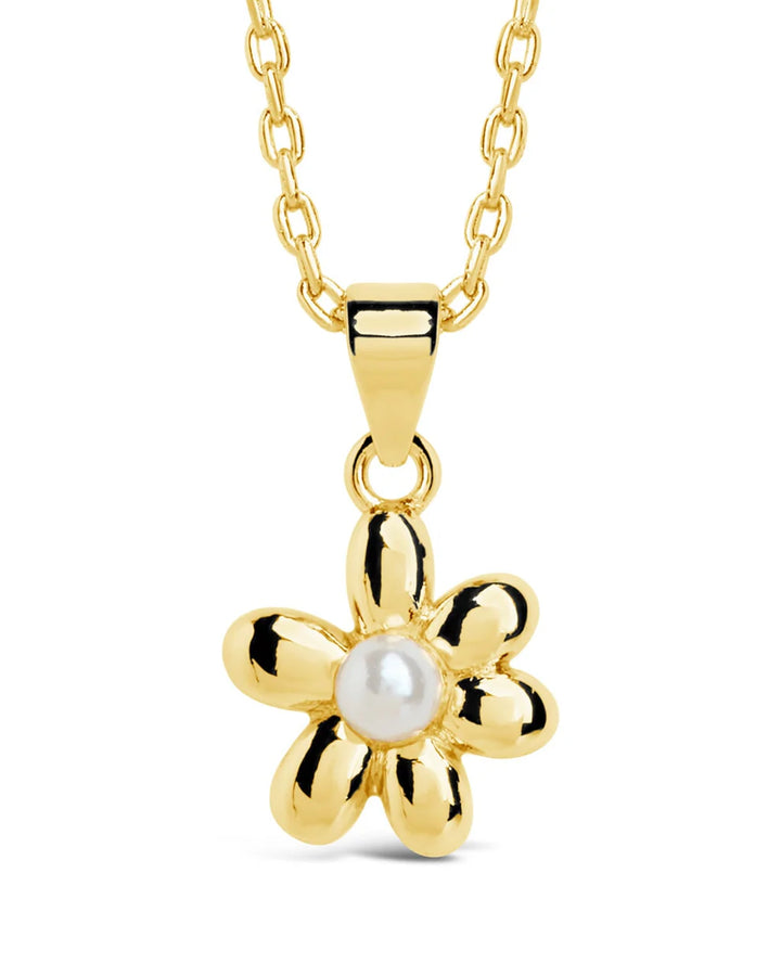 Sterling Forever Vallie Pearl Blossom Pendant Necklace