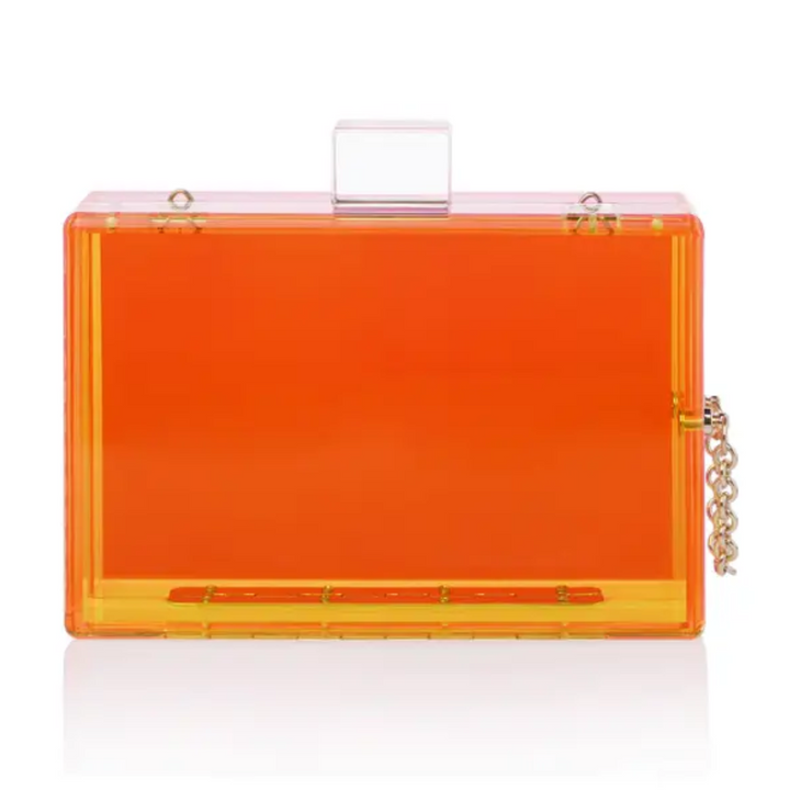 Milanblocks Two-Tone Acrylic Clutch