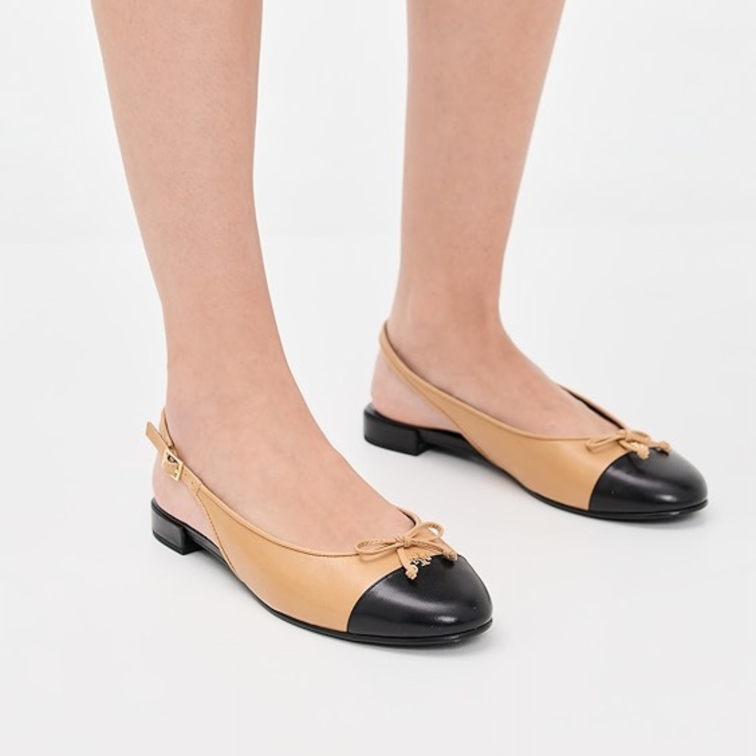 Tory Burch Cap-Toe Slingback Ballet