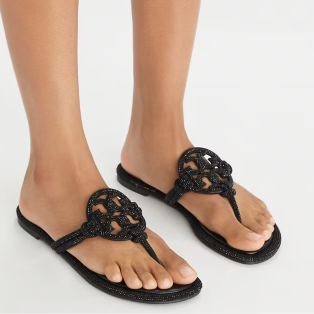 Tory Burch Miller Knotted Pavé Sandal
