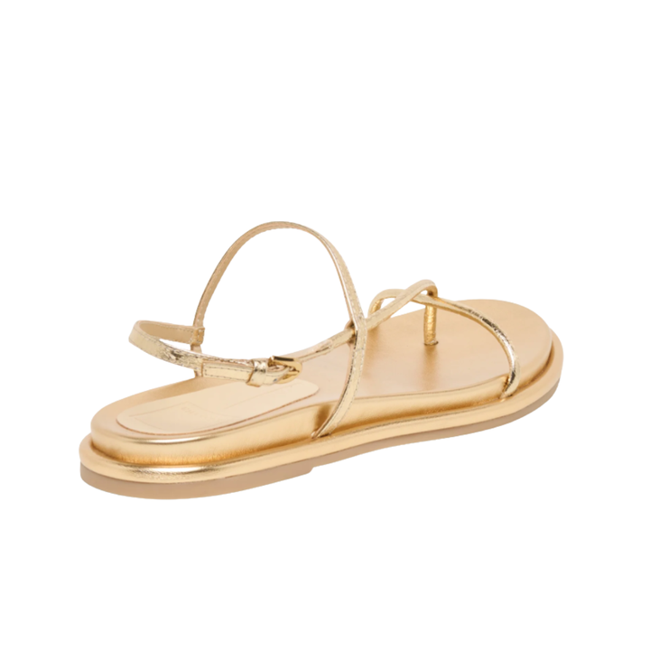 Dom Sandals Gold Distressed Leather