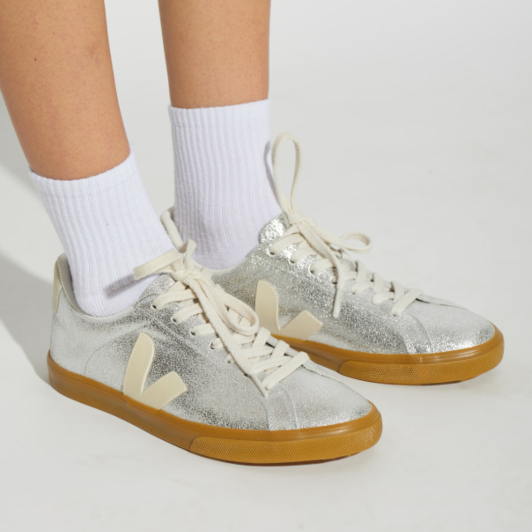 Veja Esplar Suede Silver Pierre Natural