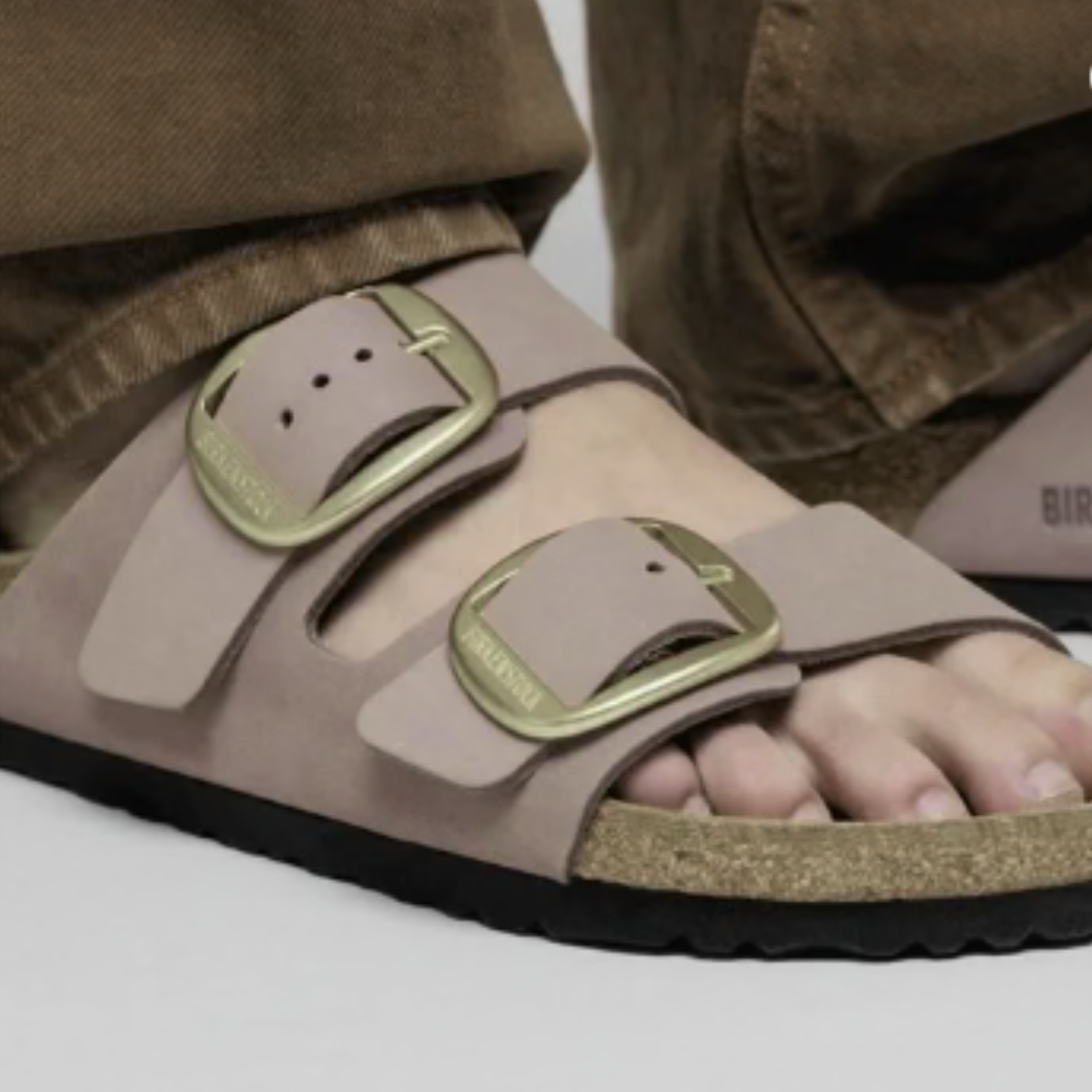 Birkenstock Arizona Big Buckle Nubuck Faded Purple