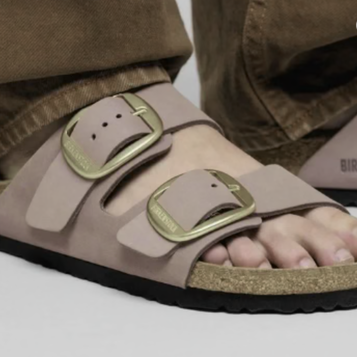 Birkenstock Arizona Big Buckle Nubuck Faded Purple