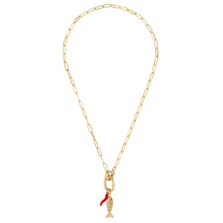 Kinsey Designs Acqua Pazza Italian Fish Necklace