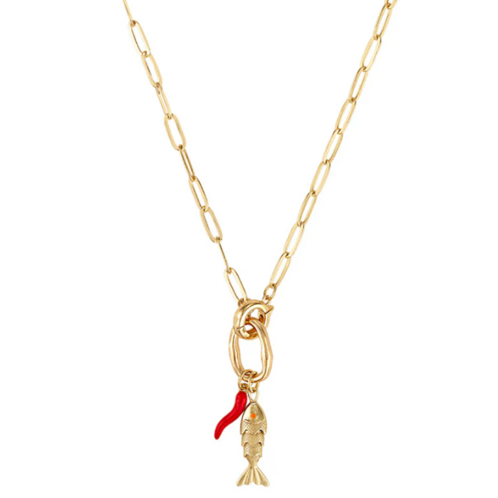 Kinsey Designs Acqua Pazza Italian Fish Necklace