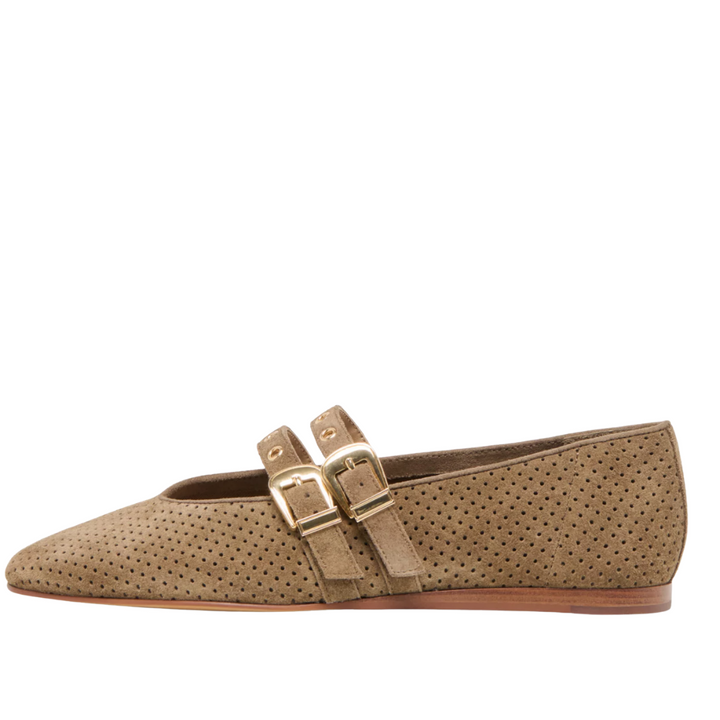 Dolce Vita Baylee Grommet Perforated Suede Flats