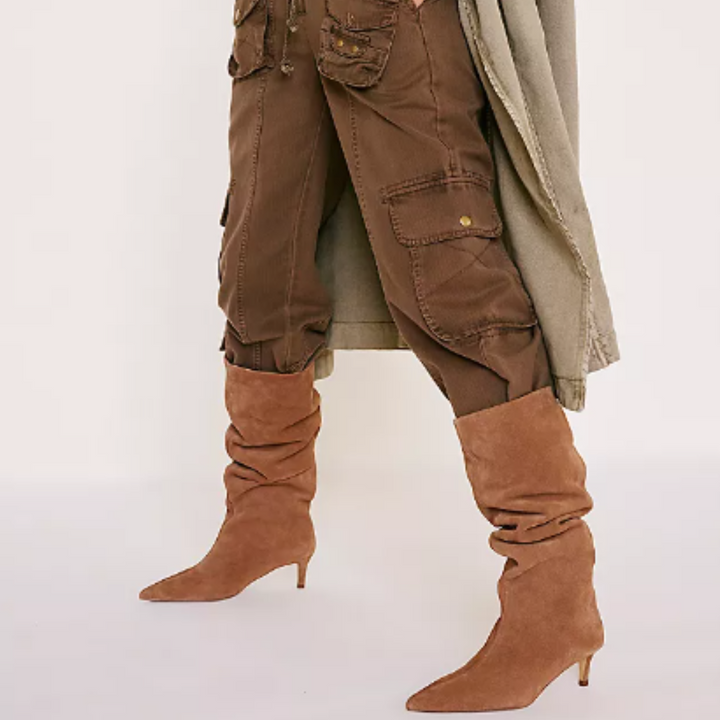 Free People Kiki Suede Kitten Heel Boots