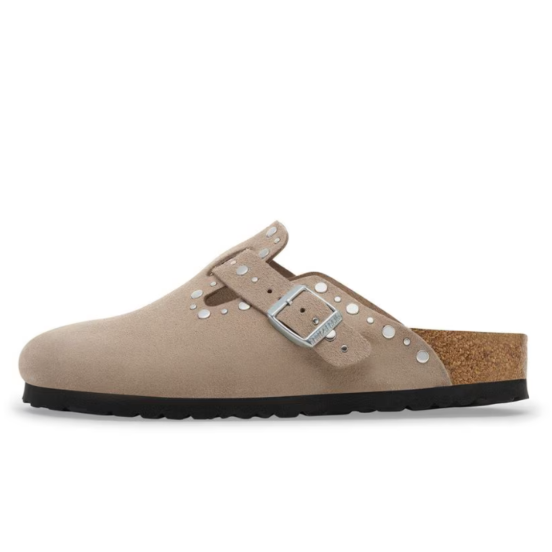 Boston Rivet Red Birkenstock Boston Rivet Suede – Baehr Feet Shoe Boutique