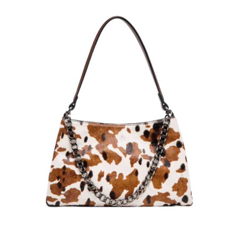 Dolce Vita Jagger Shoulder Bag Cocoa Calf Hair