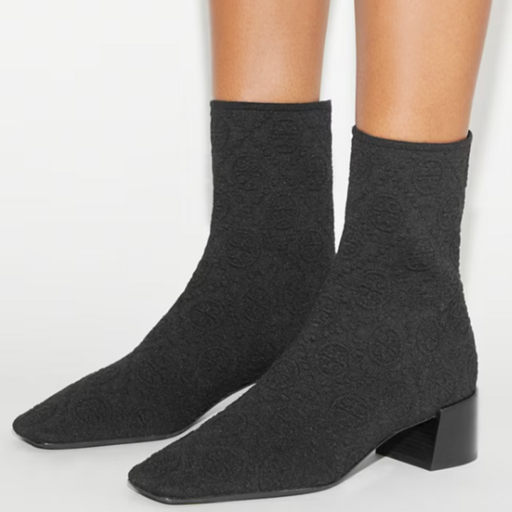 Tory Burch T Monogram Stretch Ankle Boot