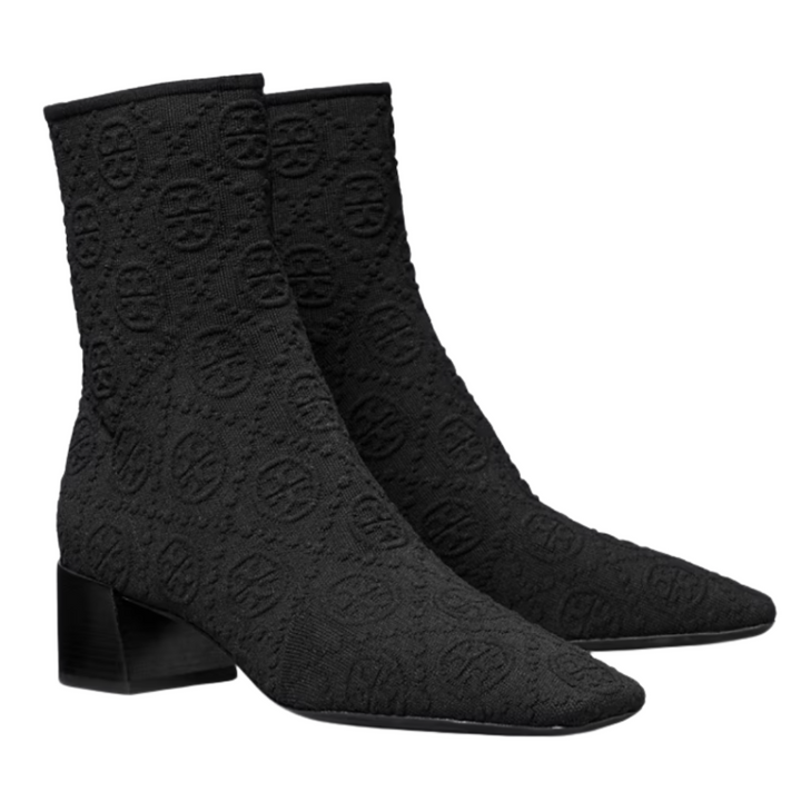 Tory Burch T Monogram Stretch Ankle Boot