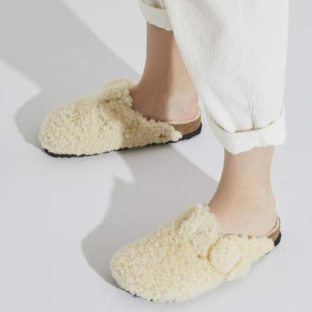 Birkenstock Boston Big Buckle Sherling Teddy