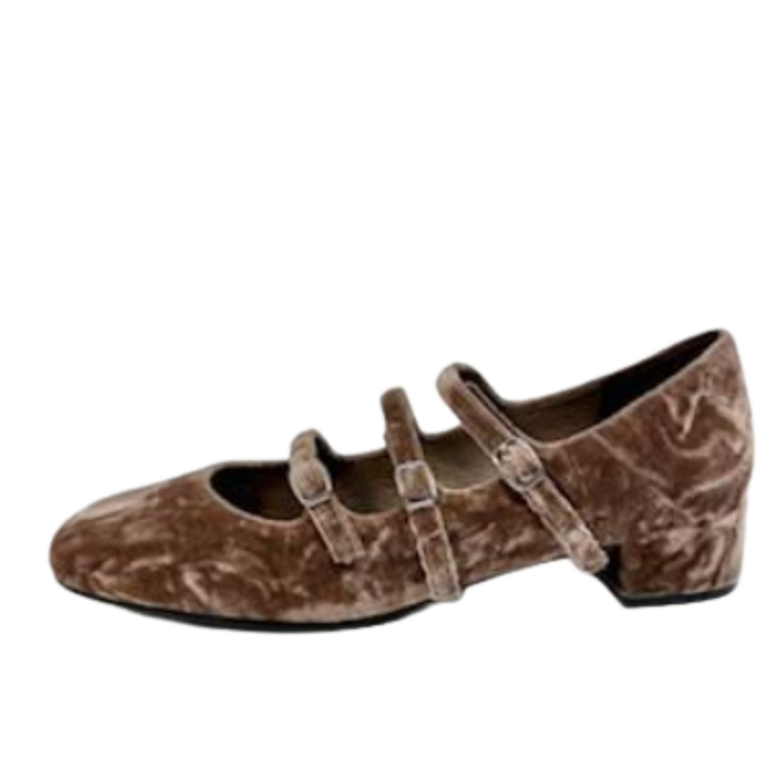Jeffrey Campbell Marcie Brown Crushed Velvet