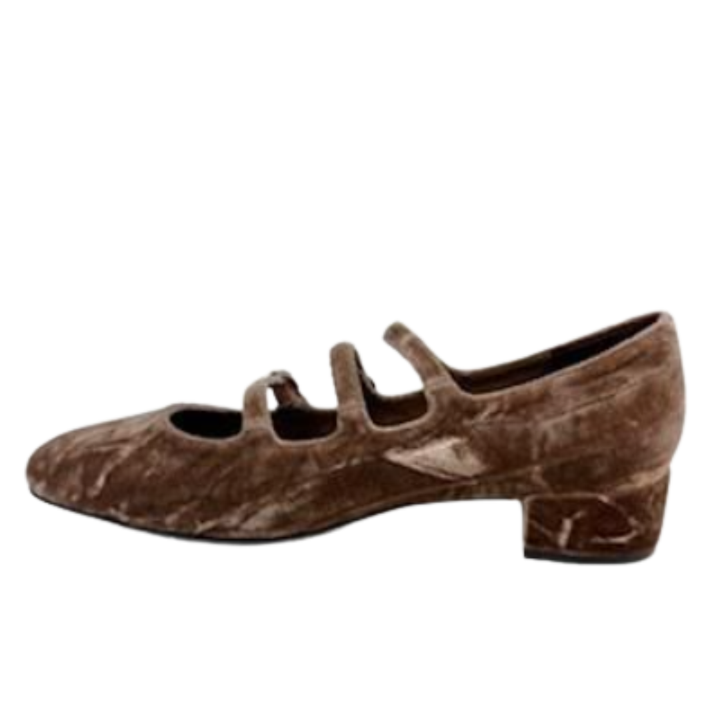 Jeffrey Campbell Marcie Brown Crushed Velvet